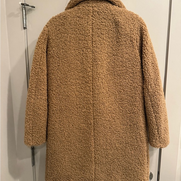 Camel Zara Teddy Coat - Picture 3 of 4